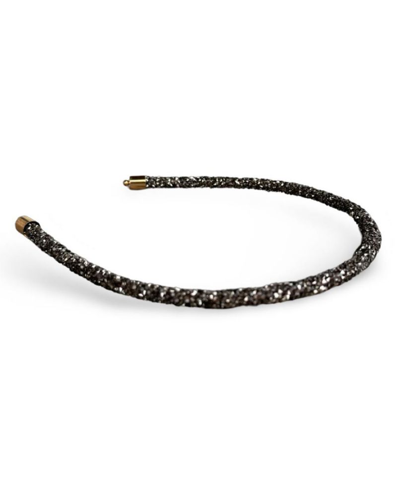 Thin All that Glitters Headband - Black