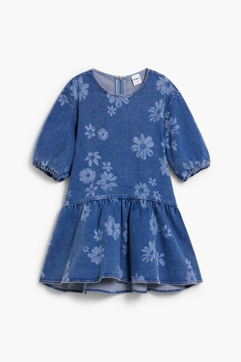 Girls's Denim floral dress
