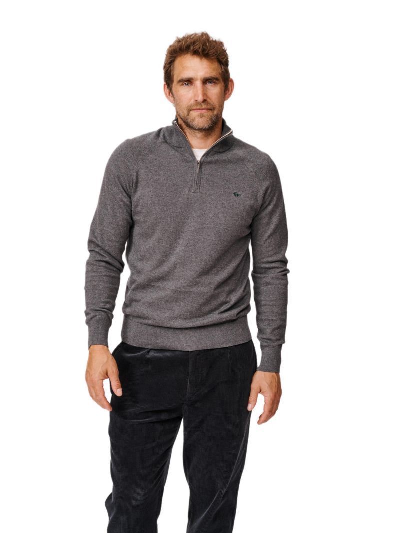 Men's Bonby Zip Neck Sweater