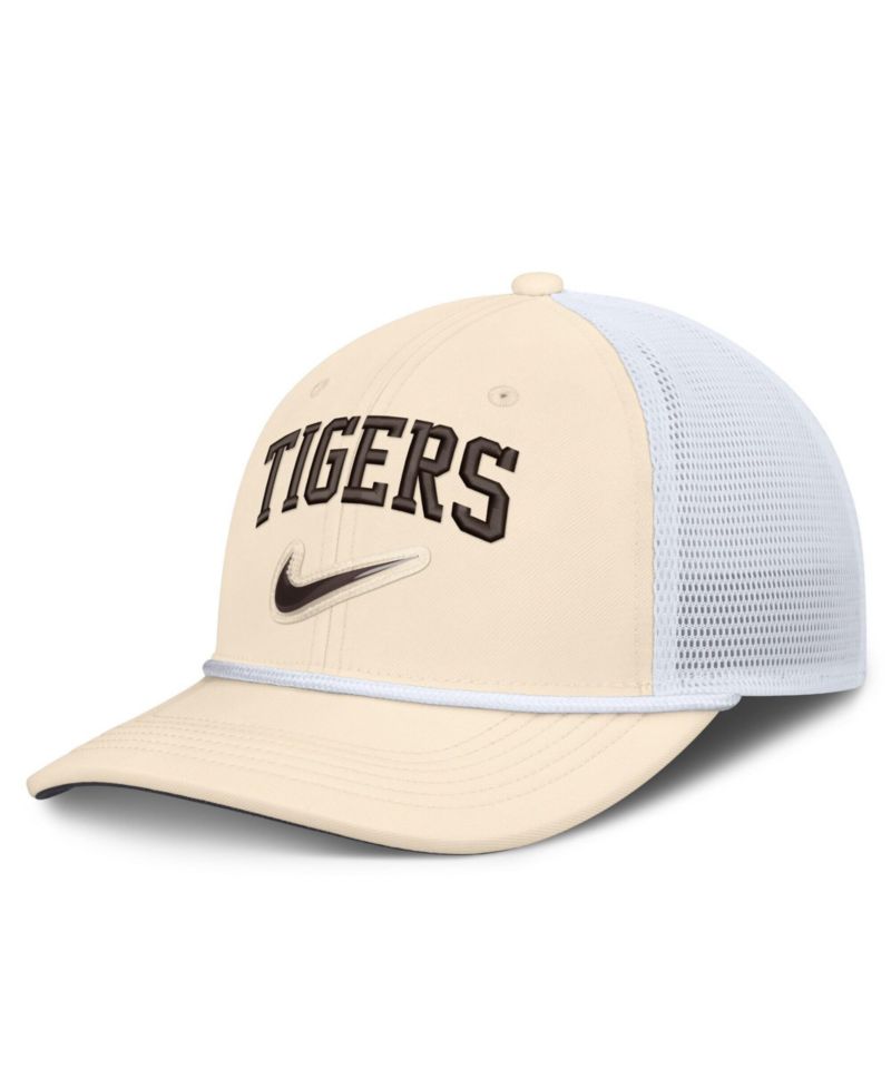 Men's Natural/White Detroit Tigers Rise Dri-FIT Trucker Adjustable Hat