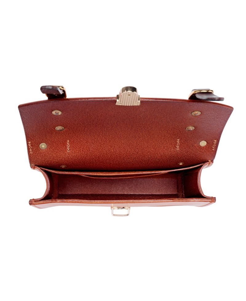 Women's Genuine Leather Snapper Crossbody