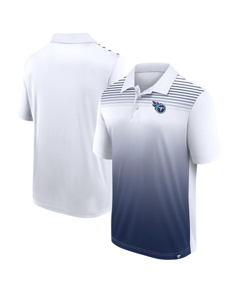 Men's White/Navy Tennessee Titans Sandlot Game Polo Shirt