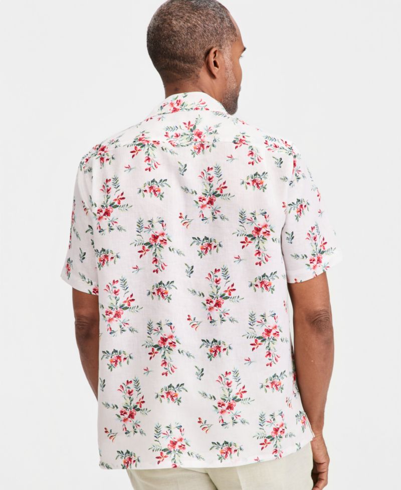 Men's Short-Sleeve Linen Shirt