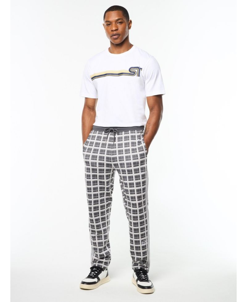 Men's Damarindo Check Regular-Fit Track Pants