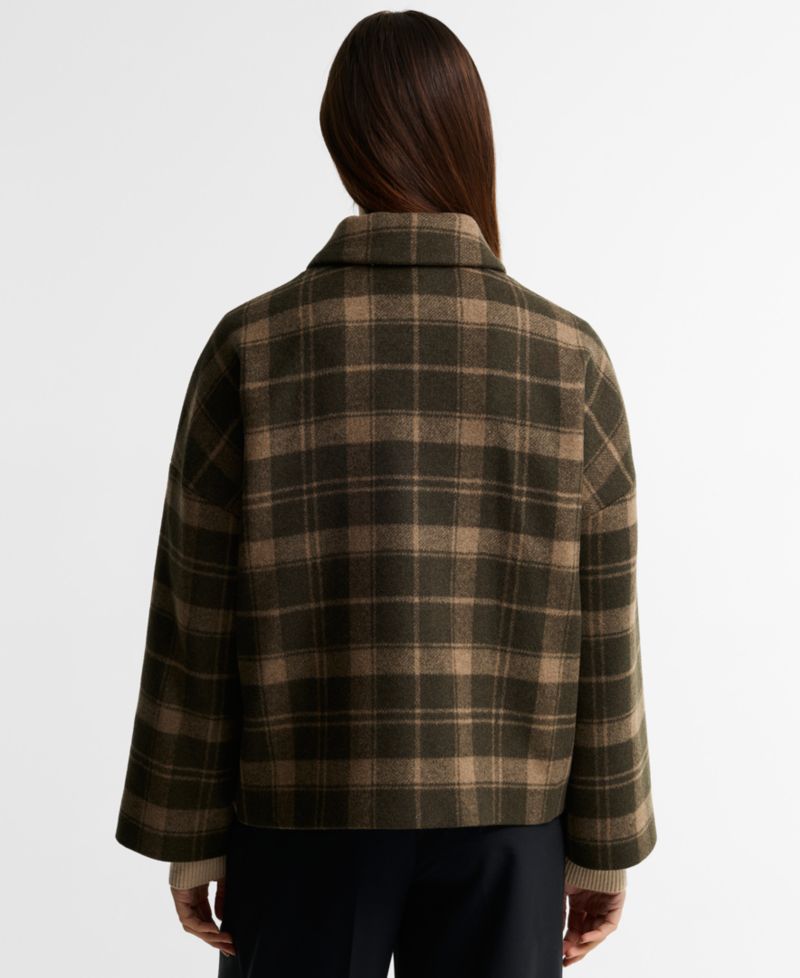 Women's Myla Check Wool-Blend Lined Coat