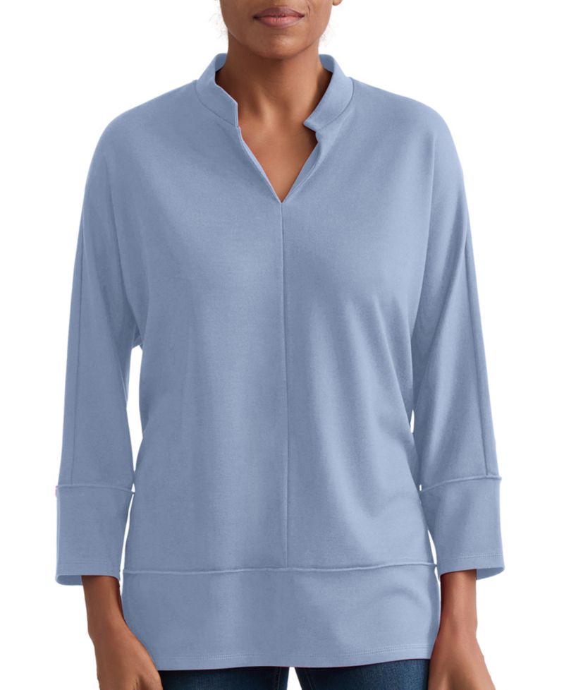 Petite Johnny Collar Top