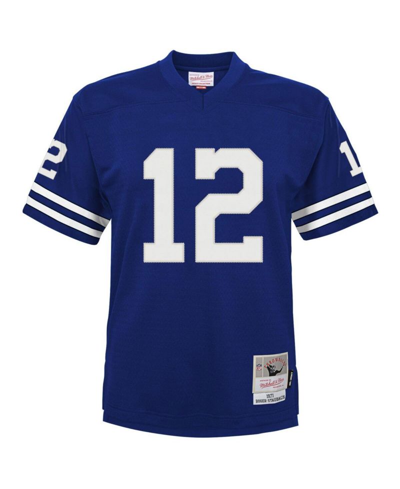 Big Boys and Girls Roger Staubach Navy Dallas Cowboys Retired Player Legacy Jersey