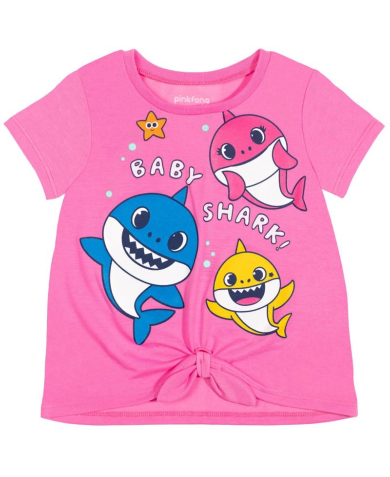 Baby Girls Pinkfong Shark T-Shirt and Leggings Outfit Set