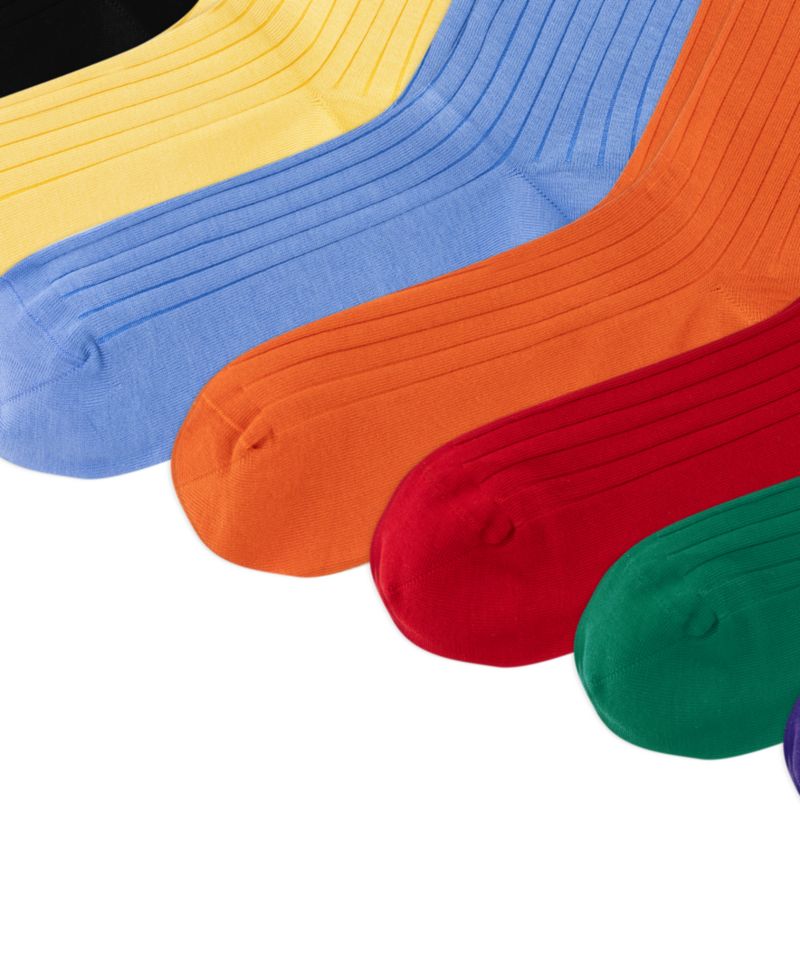 Men's Signature Pony Crew Ribbed Dress Socks, 12-Pair