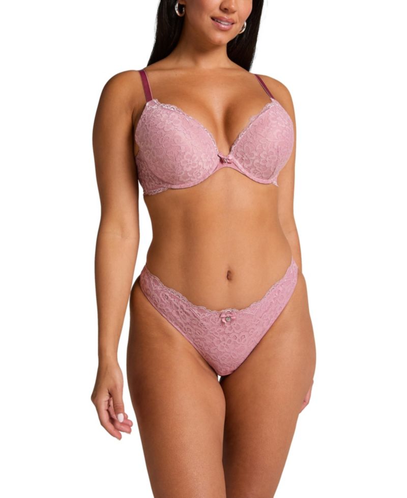 Hunkemoller Women's Marine Padded Underwired Push-Up Bra