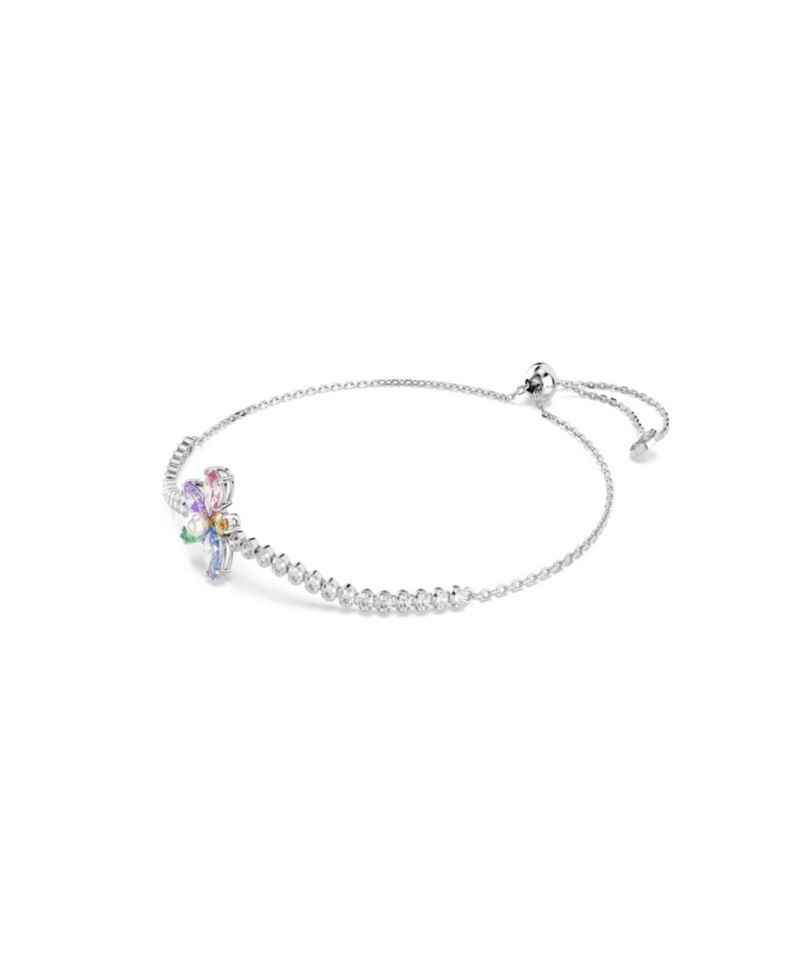 Ariana Grande x Mixed Cuts, Flower, Multicolored, Rhodium-Plated Bracelet