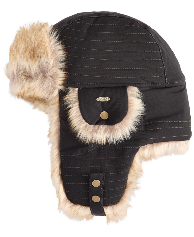 Men's Nylon Quilted Trapper Hat