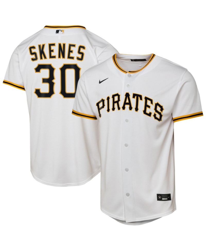 Big Boys and Girls Paul Skenes White Pittsburgh Pirates Home Replica Player Jersey