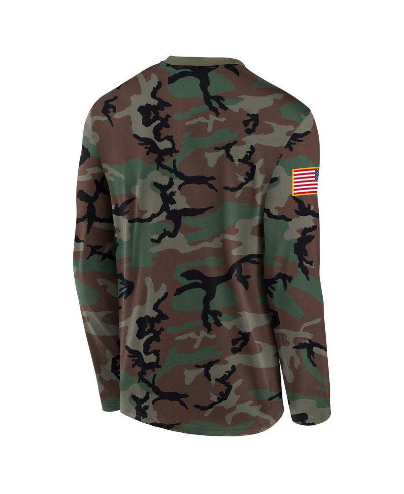 Men's Camo Penn State Nittany Lions 2025 Military Appreciation Legend Dri-FIT Long Sleeve T-Shirt