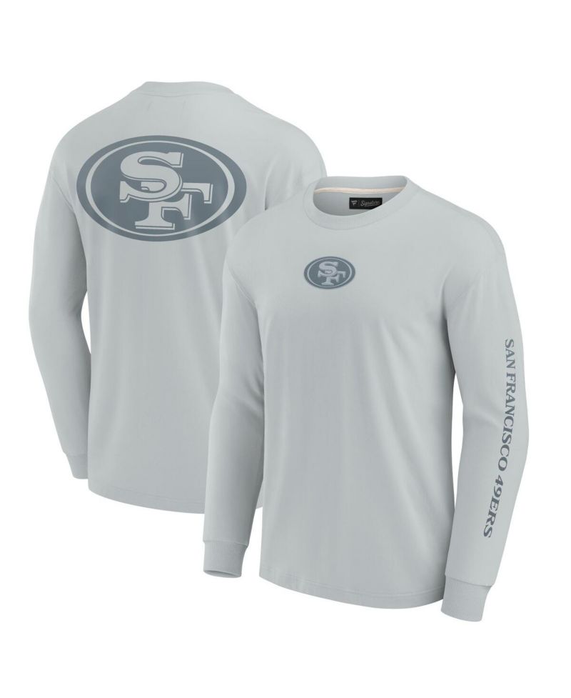 Men's and Women's Gray San Francisco 49ers Elements Strive Long Sleeve T-Shirt