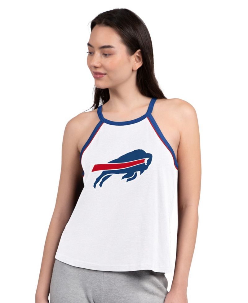 Women's White Buffalo Bills Redemption Win Slub Tank Top