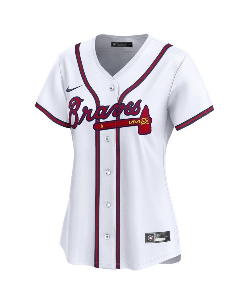 Women's Ozzie Albies White Atlanta Braves Home Limited Player Jersey