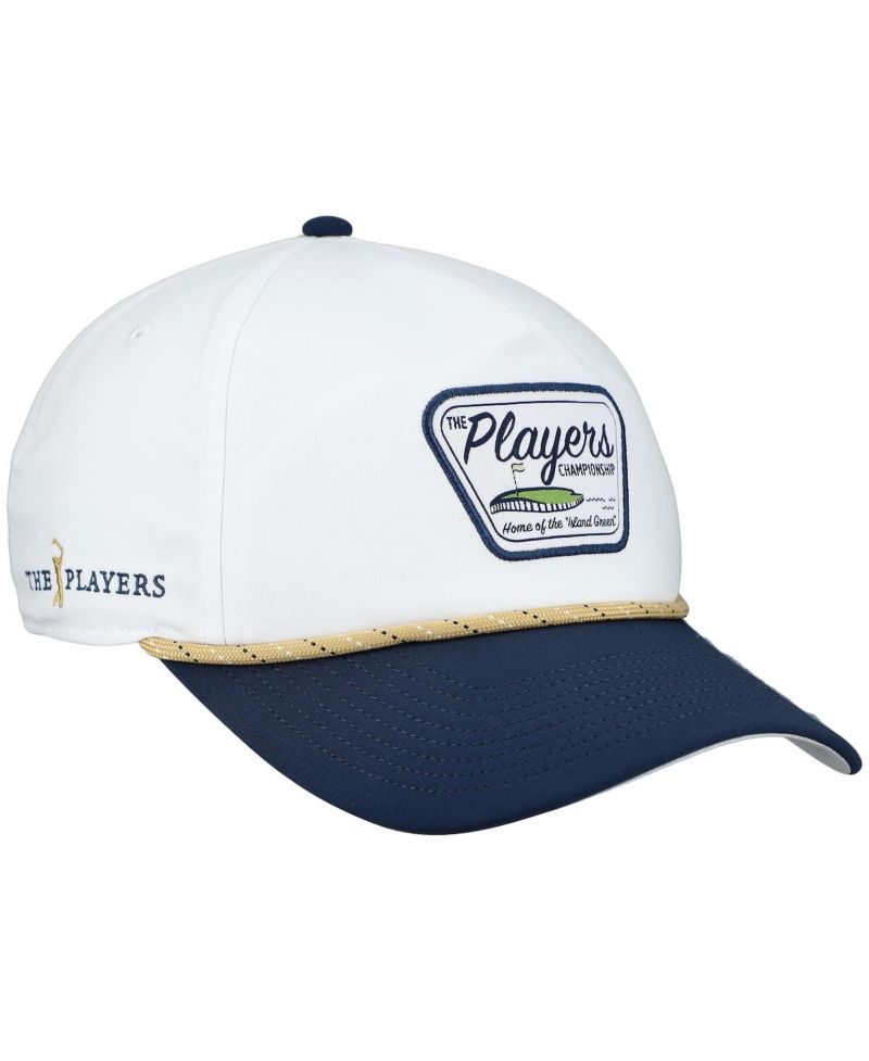 Men's White THE PLAYERS Island Green Patch Rope Adjustable Hat