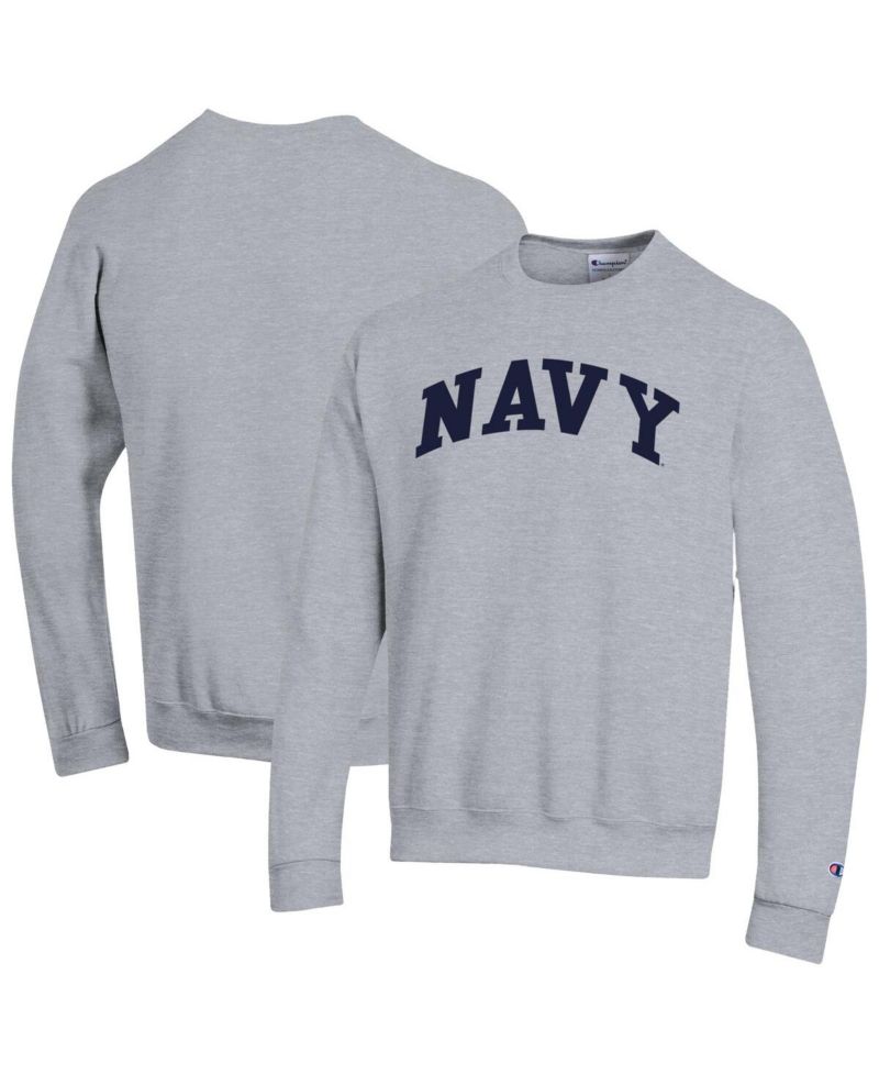 Men's Navy Midshipmen Basic Arch Fleece Pullover Sweatshirt