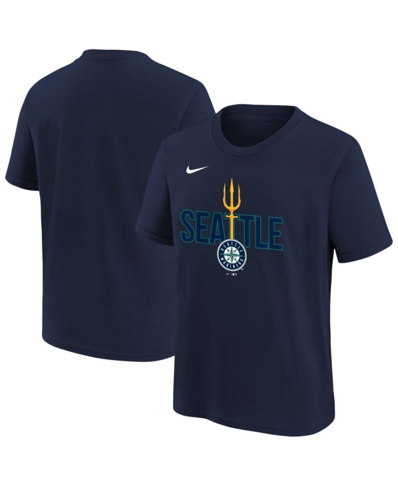 Big Boys and Girls Navy Seattle Mariners Hometown Collection T-Shirt