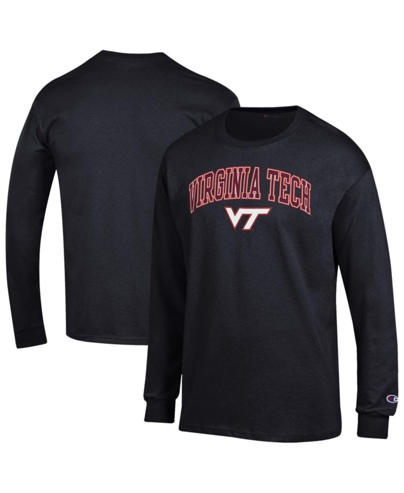 Men's Maroon Virginia Tech Hokies Arch Over Logo Long Sleeve T-Shirt