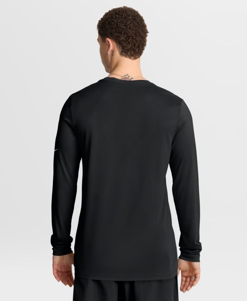 Men's Pittsburgh Steelers Legend Icon Long-Sleeve Crewneck T-Shirt