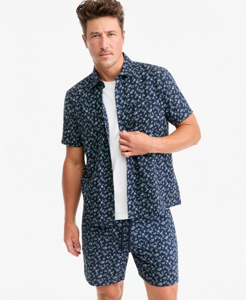 Men's Short-Sleeve Victor Ditsy Floral Shirt