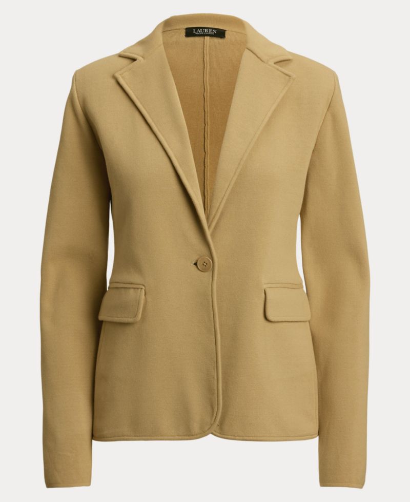 Petite Cotton-Blend Sweater Blazer
