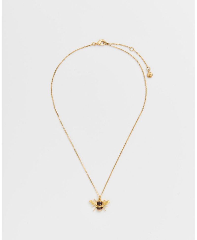 Honey Bee Enamel Necklace