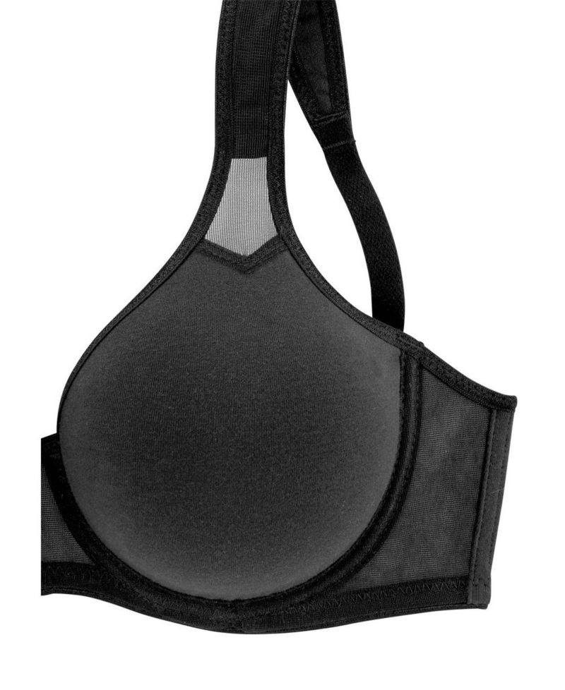Women's Cotton 2-Pack Sheer Accent Underwire Padded T-Shirt Bra