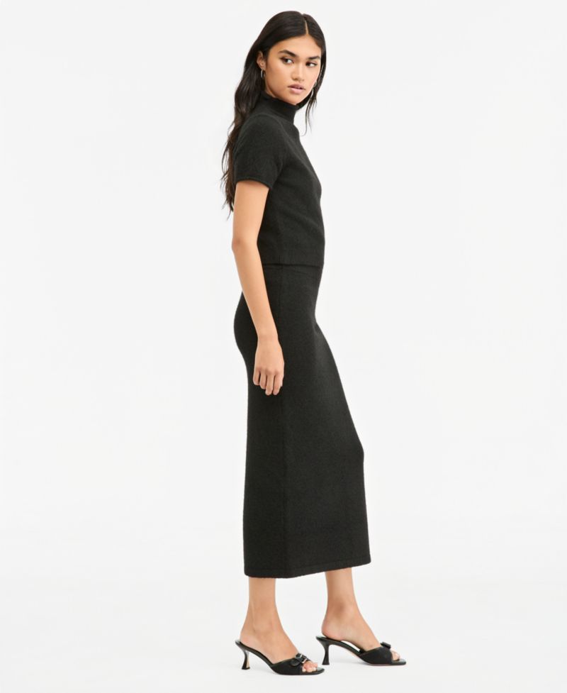 Women's Sweater-Knit High-Waisted Maxi Skirt