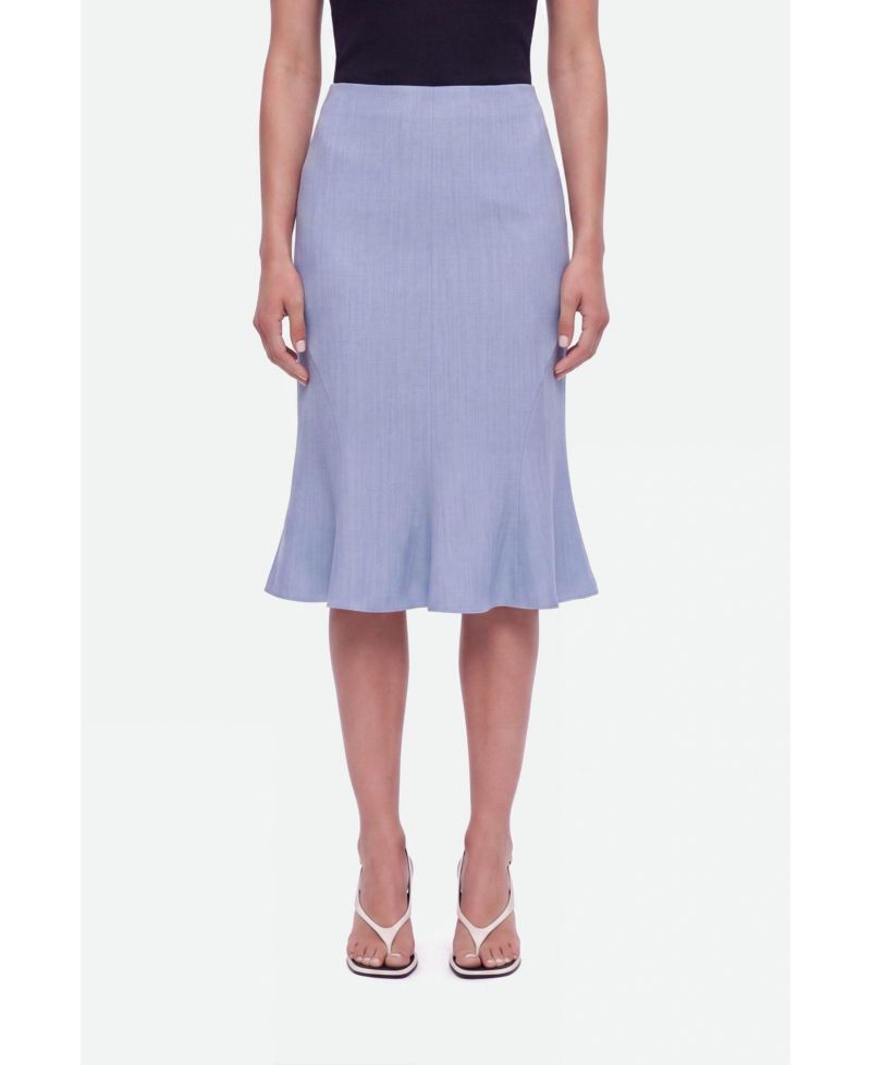 Women's Fishtail Midi Slim-Fit Skirt