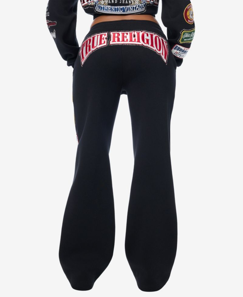 Women's Crystal Patch Straight Sweatpants