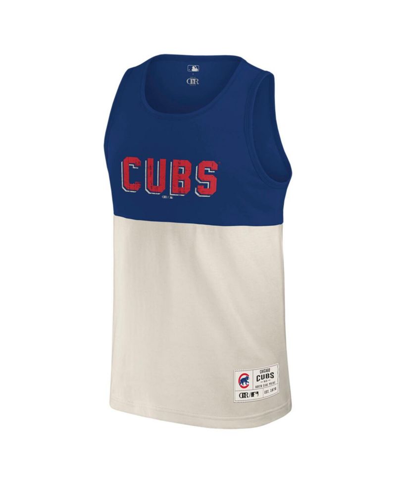 Darius Rucker Collection by Men's Royal/Cream Chicago Cubs Color Block Tank Top