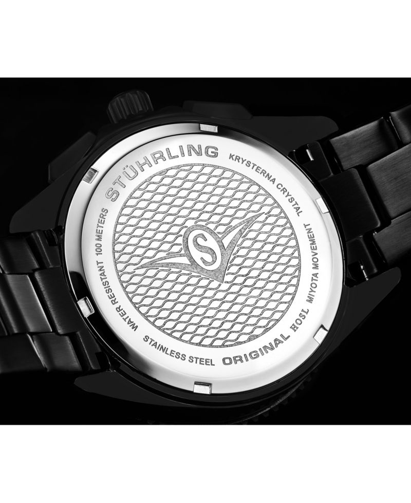 Velocity 4016 Men s Chronograph Watch - Quartz Movement, 42mm Case, Rotating Bezel, Stainless Steel Bracelet