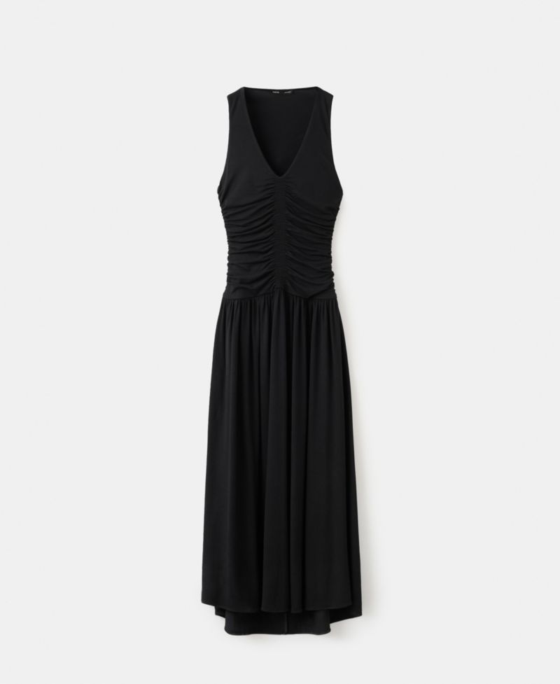 Women's Shirred Long Dress