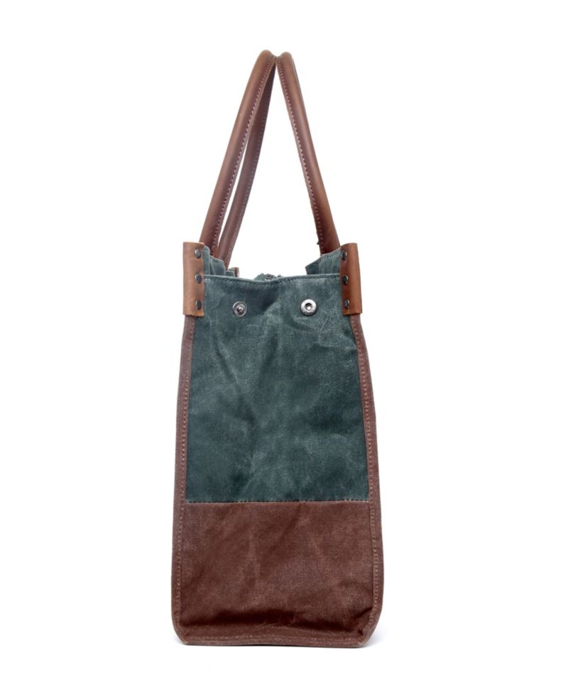 Stone Creek Waxed Canvas Tote Bag
