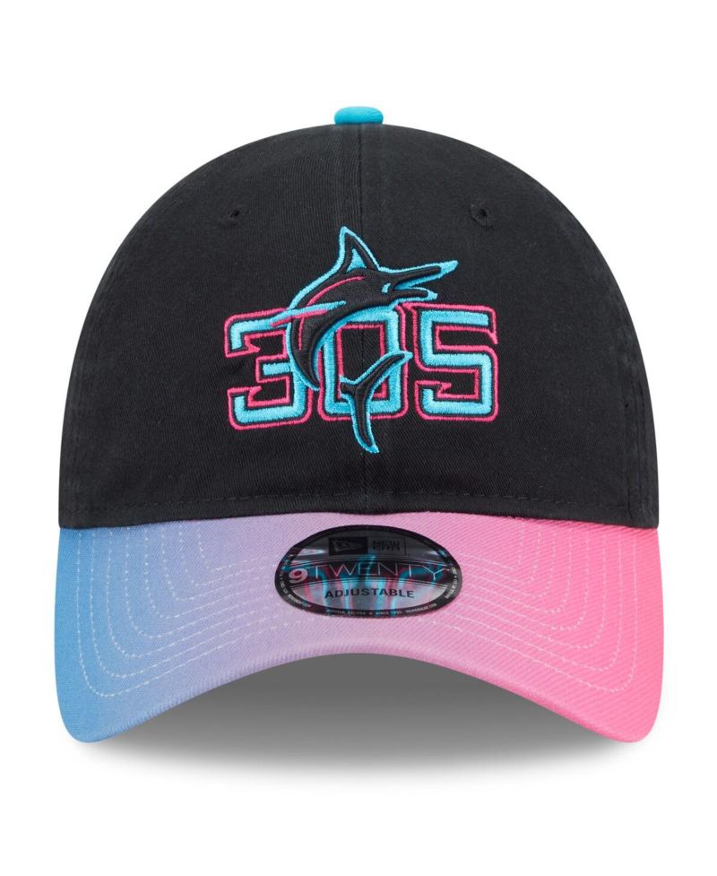 Men's Black/Pink Miami Marlins 2025 City Connect 9TWENTY Adjustable Hat
