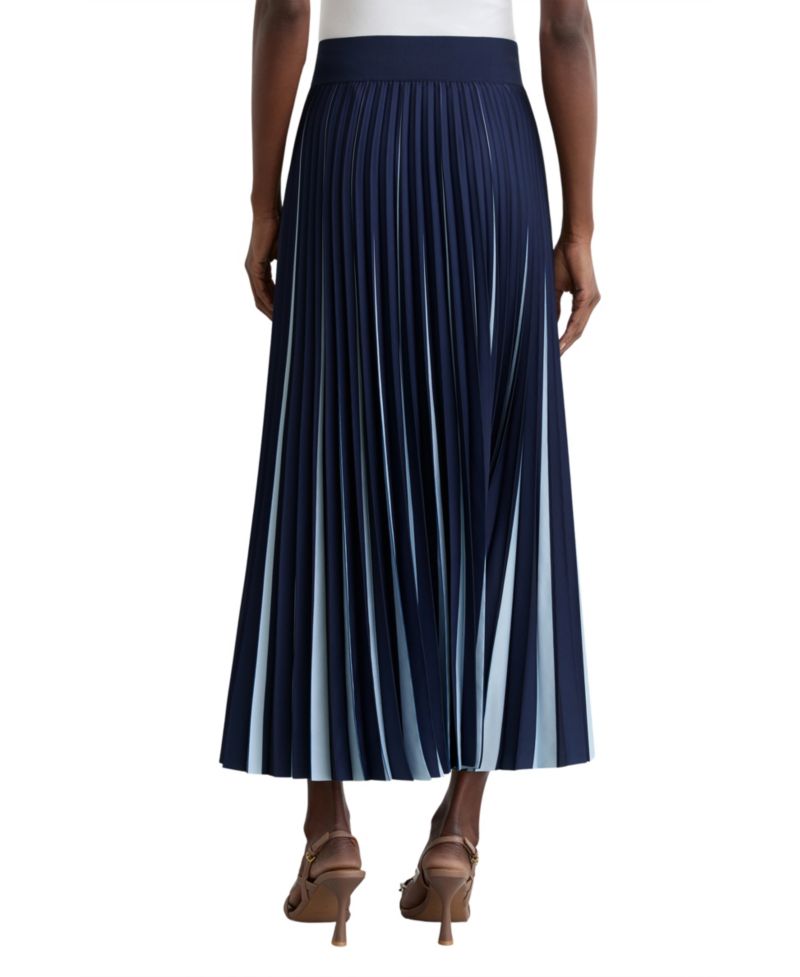 Women's Serena Contrast Pleated Midi Skirt