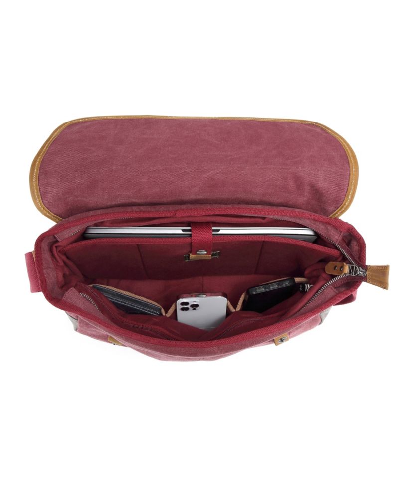 Mountain Wood Canvas Messenger Bag