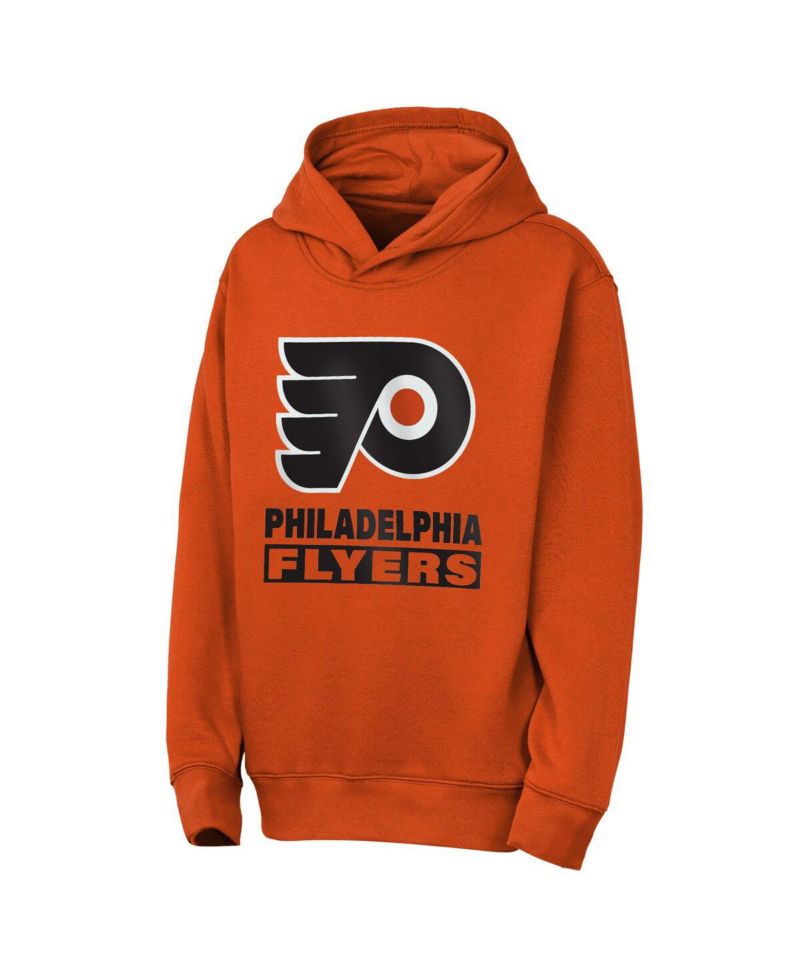 Big Boys and Girls Classic Orange Philadelphia Flyers Back to Basics Hoodie