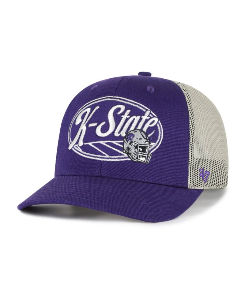 Men's and Women's '47 Purple Kansas State Wildcats Enfield Adjustable Trucker Hat