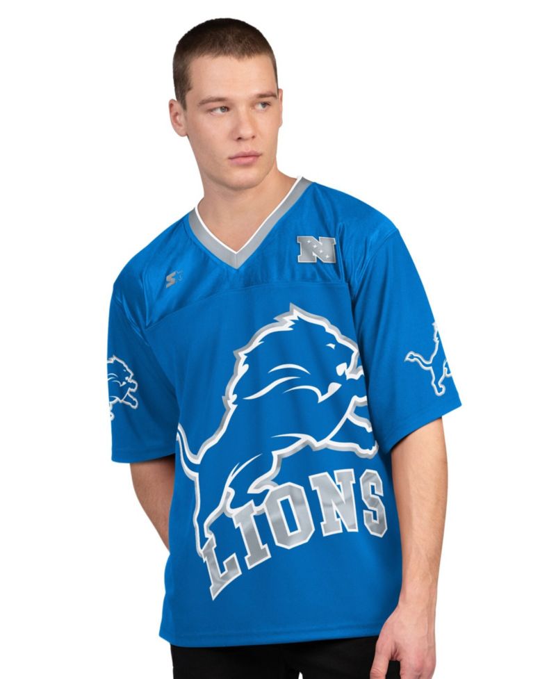 Men's Blue/White Detroit Lions Short Sleeve Long Sleeve T-Shirt