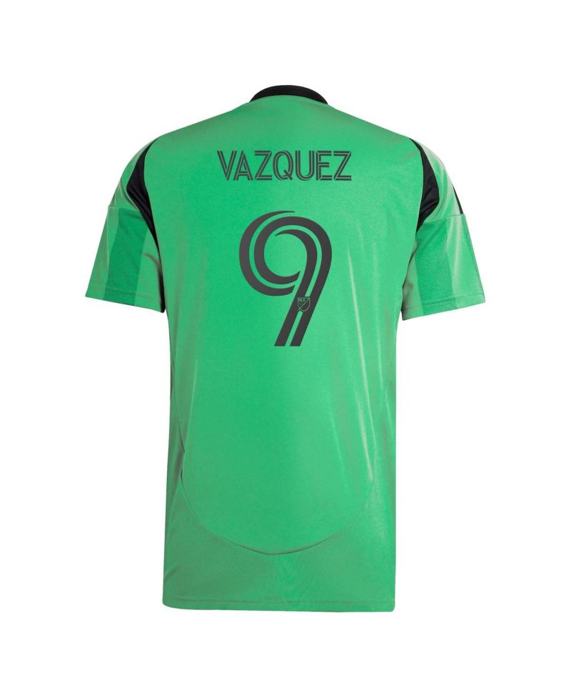 Men's Brandon Vazquez Green Austin FC 2025 The Heartbeat Kit Replica Player Jersey