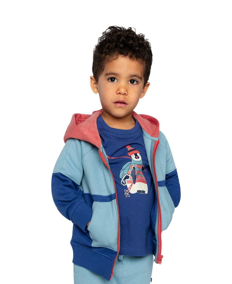Little Boys 6 - 8 Full Zip Hooded Fleece Jacket