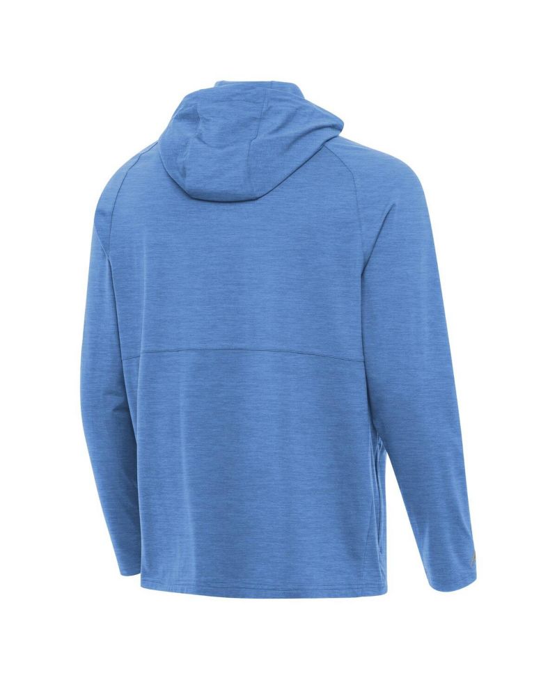 Men's Heather Powder Blue Villanova Wildcats Spikes Quarter-Zip Hoodie