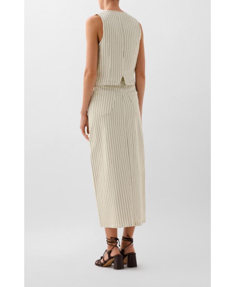 Women's Denim Stripes Skirt