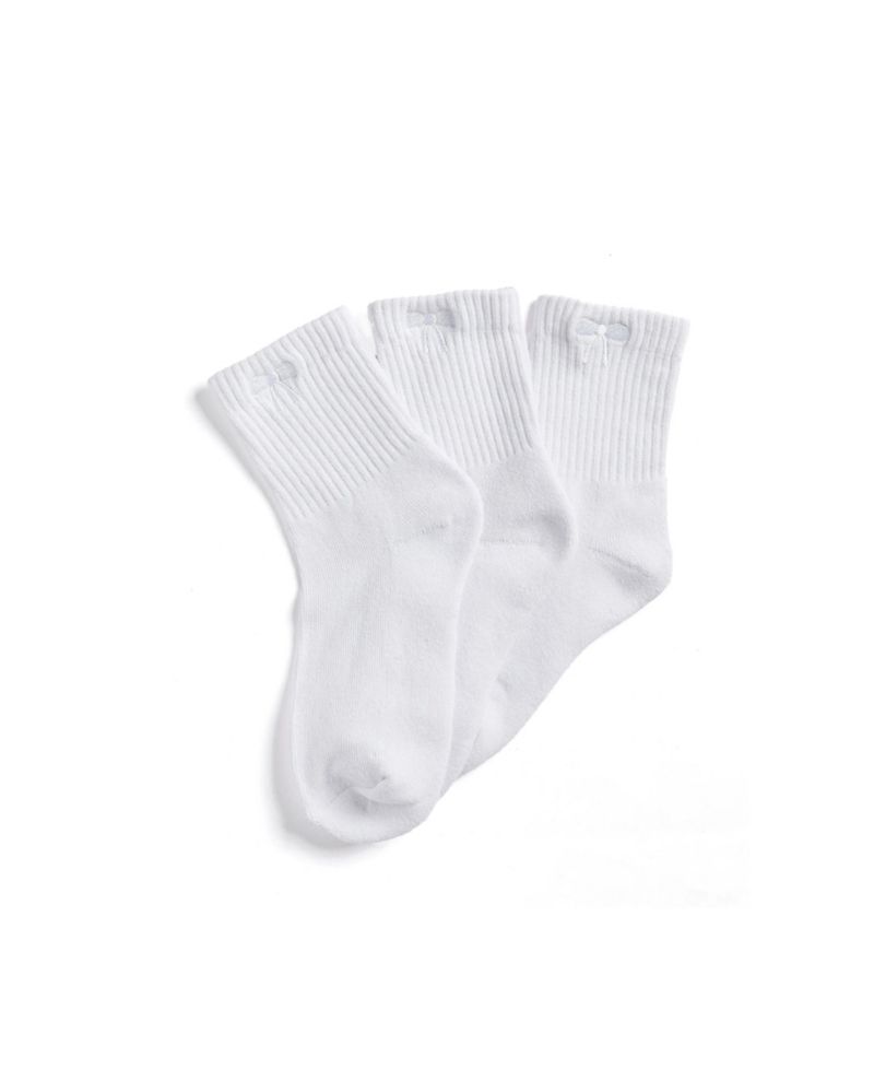 Women's Bow Ankle Socks, 3-Pack