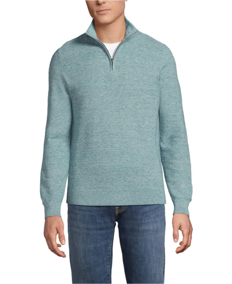 Men's Long Sleeve Summer Weight Quarter Zip