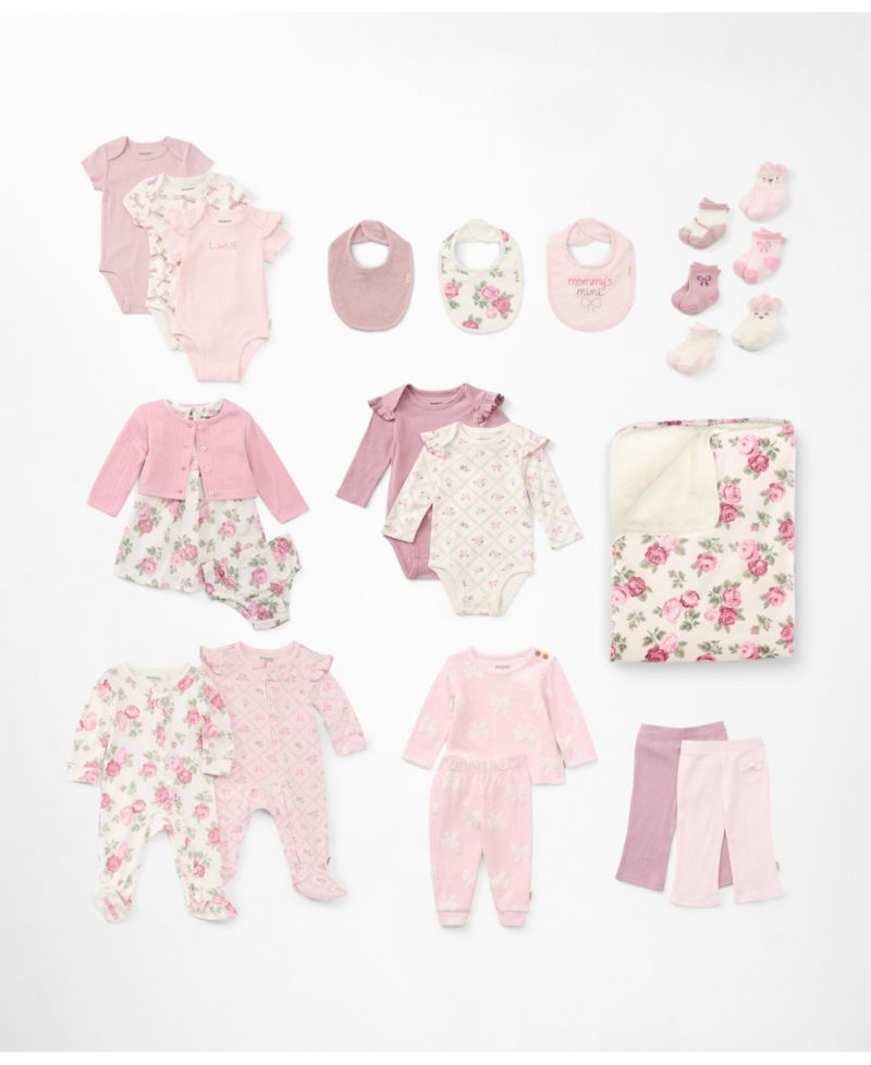 Baby Girls' Babywear Long-Sleeve Top and Pants, 2-Piece Set